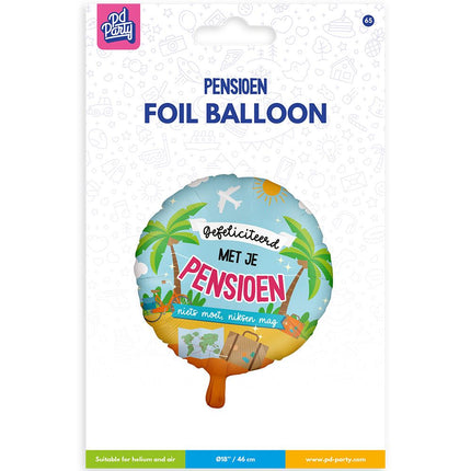 Pallone in foil - Pensionamento