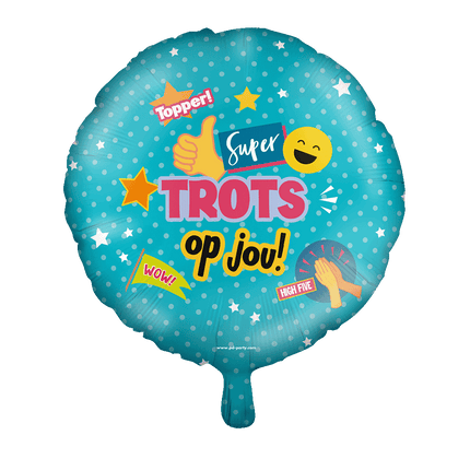 Palloncino ad elio Orgoglioso di te 46 cm