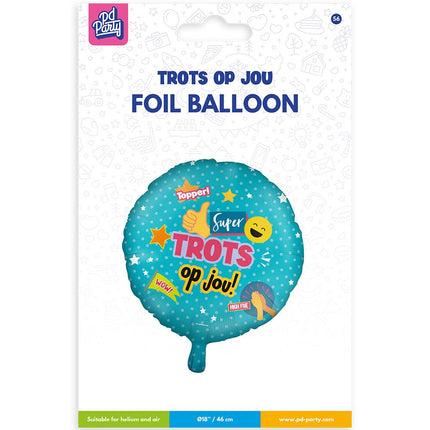 Palloncino ad elio Orgoglioso di te 46 cm