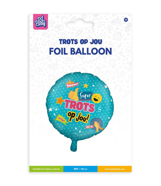 Palloncino ad elio Orgoglioso di te 46 cm