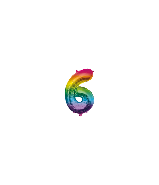 Palloncino in foil 40 cm - 6 Arcobaleno
