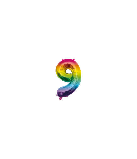 Palloncino in foil 40cm 9 Arcobaleno