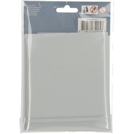 Folie Ballon Cijfer 5 Mat Wit XL 86cm leeg van Folat koop je bij Partywinkel