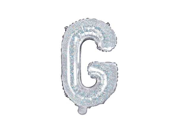 Folie Ballon Letter G Holografisch Leeg 35cm van Partydeco koop je bij Partywinkel