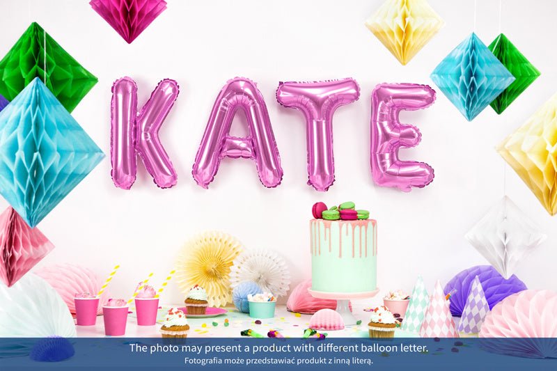 Folie Ballon Letter G Roze Leeg 35cm van Partydeco koop je bij Partywinkel