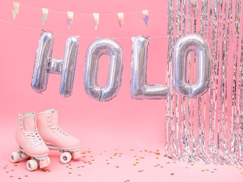 Folie Ballon Letter H Holografisch Leeg 35cm van Partydeco koop je bij Partywinkel