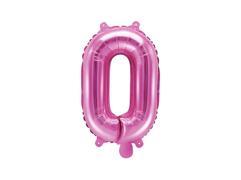 Folie Ballon Letter O Roze Leeg 35cm van Partydeco koop je bij Partywinkel
