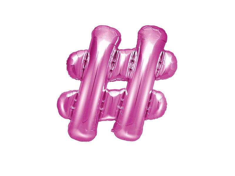 Folie Ballon Letter  Roze Leeg 35cm van Partydeco koop je bij Partywinkel