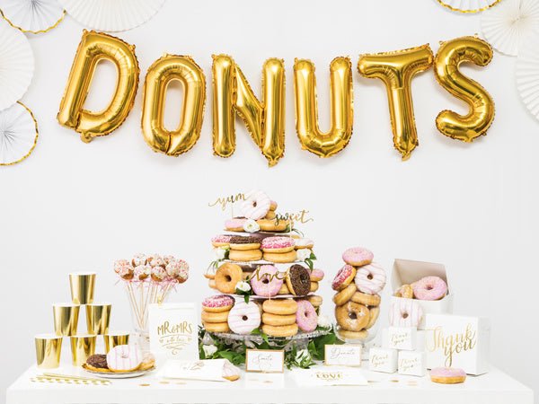 Folie Ballon Letter U Goud Leeg 35cm van Partydeco koop je bij Partywinkel