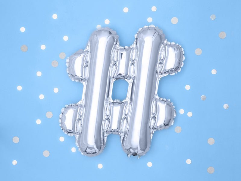 Folie Ballon Letter  Zilver Leeg 35cm van Partydeco koop je bij Partywinkel