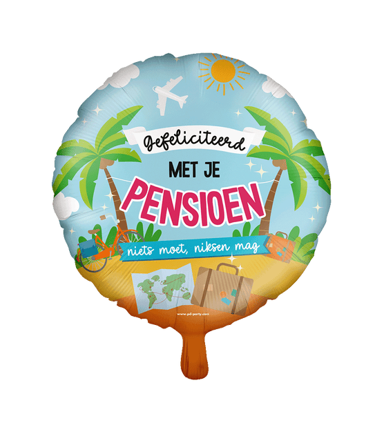 Folie ballon - Pensioen van Paper Dreams koop je bij Partywinkel