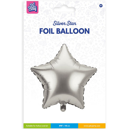 Folie ballon - Ster Zilver van Paper Dreams koop je bij Partywinkel