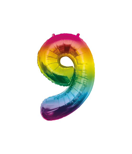 Folie Balloon 86cm 9 Regenboog van Paper Dreams koop je bij Partywinkel