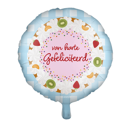 Folie balloon - Gefeliciteerd 2 van Paper Dreams koop je bij Partywinkel