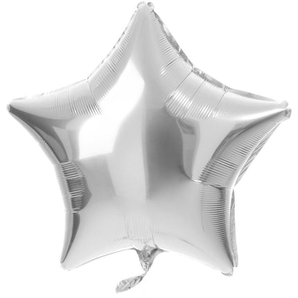 Folieballon Stervormig Zilverkleurig - 45 cm van Folat koop je bij Partywinkel