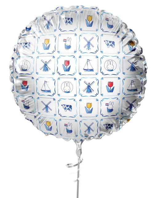 Folieballon ’Welkom Thuis’ Nijntje Delfts Blauw – Ø45 cm van Haza Witbaard koop je bij Partywinkel