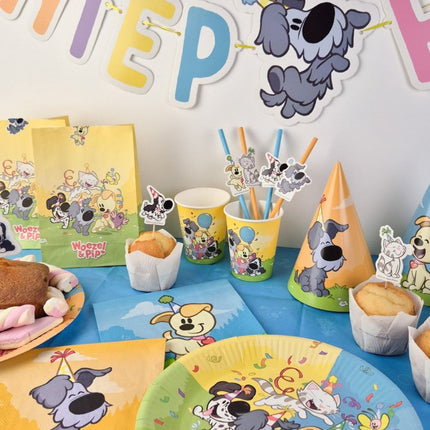 Folieballon Woezel & Pip 45cm Leeg van Haza Witbaard koop je bij Partywinkel
