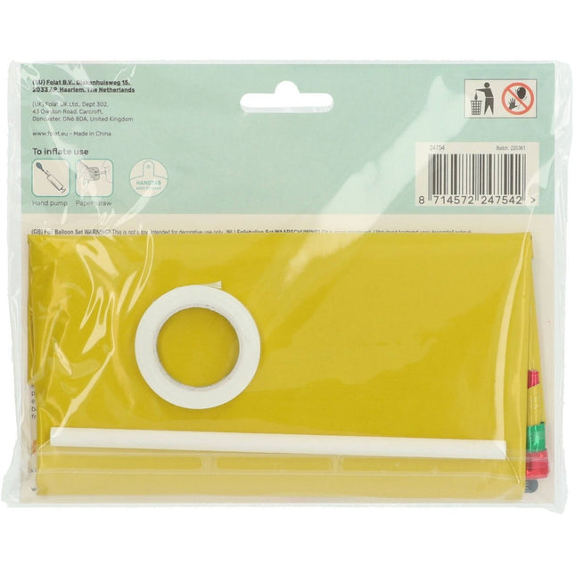 Folieballonnen 'Carnaval' Meerkleurig 36cm - 8 stuks van Folat koop je bij Partywinkel