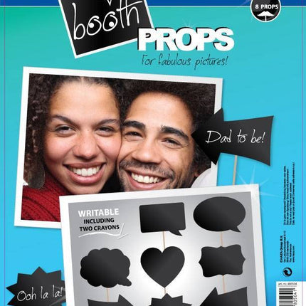 Foto Props Schrijfbaar 8st - Partywinkel - 8711319805041