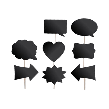 Foto Props Schrijfbaar 8st - Partywinkel - 8711319805041