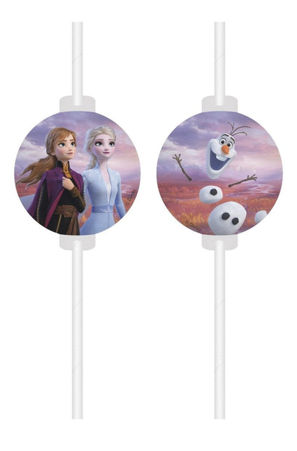 Frozen 2 Rietjes 4st van Procos koop je bij Partywinkel