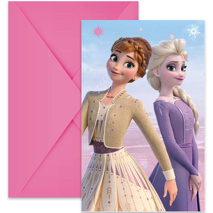 Frozen 2 Wind Spirit Uitnodigingen 6st van Procos koop je bij Partywinkel