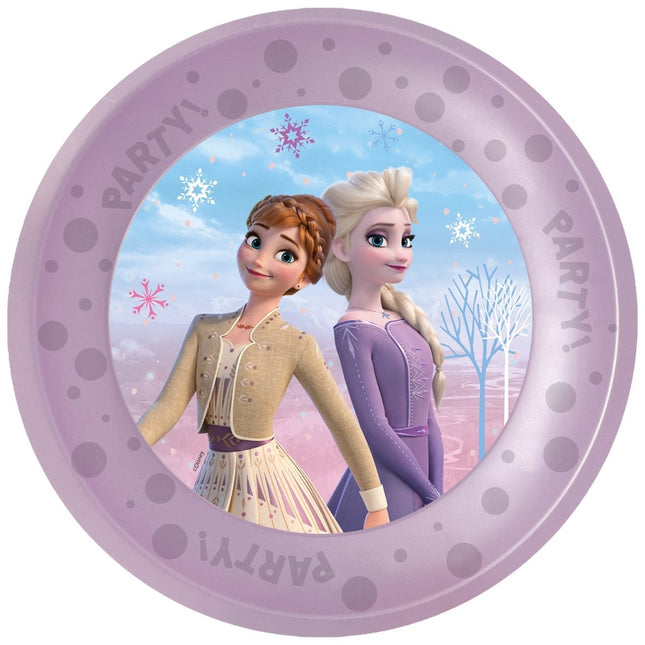 Frozen Borden Herbruikbaar 21cm 4st - Partywinkel - 5201184962695