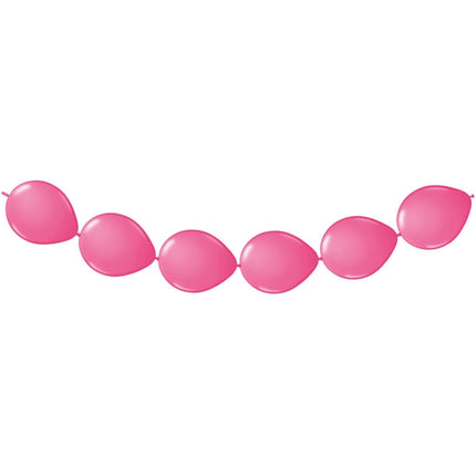 Fuchsia Ballonnenslinger 3m 8st - Partywinkel - 8714572084574