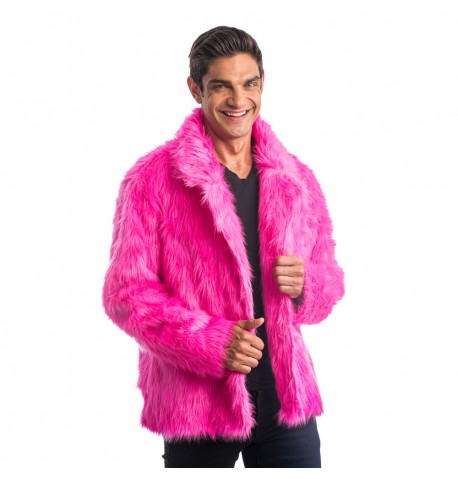 Cappotto in finta pelliccia fucsia