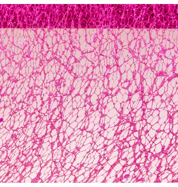NASTRO DA TAVOLO FUCSIA GLITTERATO 10CM X 5M