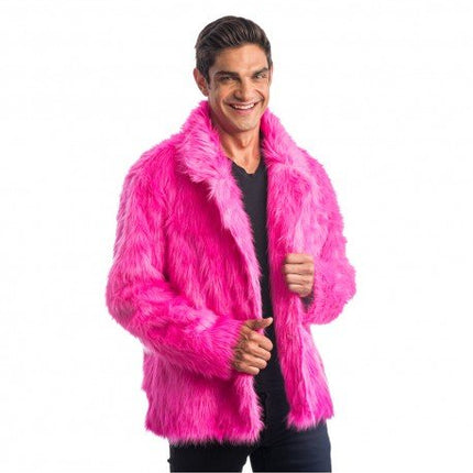 Fuchsia Nep Bontjas van CHAKS koop je bij Partywinkel