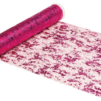 Fuchsia Tafelloper Shiny 5m van CHAKS koop je bij Partywinkel