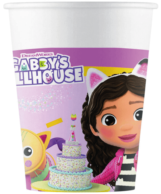 Gabby'S Dollhouse Bekers 200ml 8st van Procos koop je bij Partywinkel