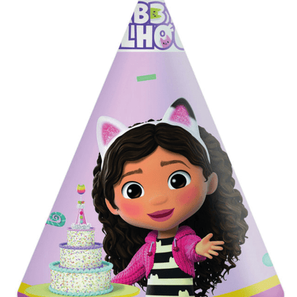Gabby'S Dollhouse Feesthoedjes 6st van Procos koop je bij Partywinkel
