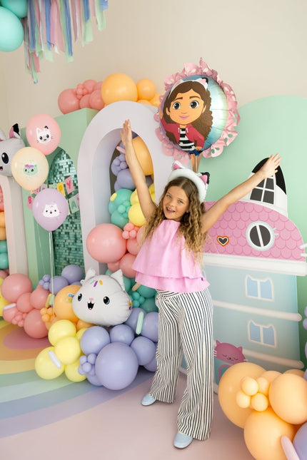 Gabby's Dollhouse Folie Ballon Met Ruffle, 52x52 cm van Partydeco koop je bij Partywinkel