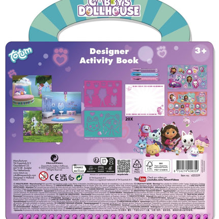 Gabby'S Dollhouse Knutsel Boek 3 delig - Partywinkel - 8714274420359