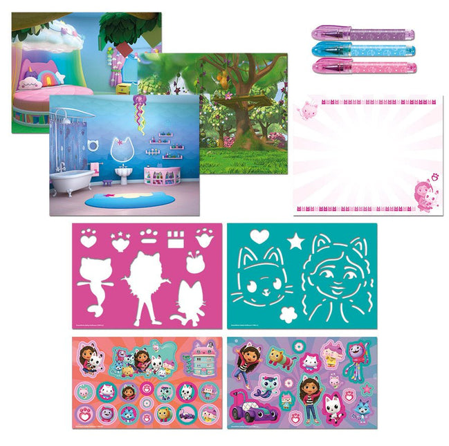 Gabby'S Dollhouse Knutsel Boek 3 delig - Partywinkel - 8714274420359