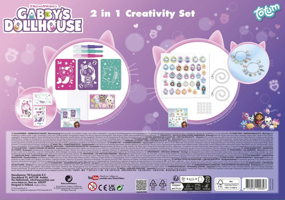 Gabby'S Dollhouse Knutselset 2 delig - Partywinkel - 8714274420397