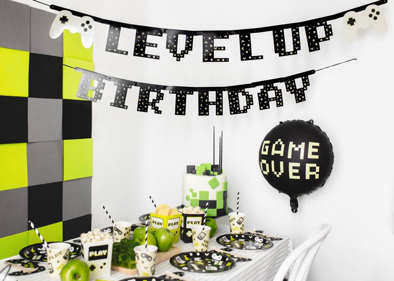 Gaming Party Helium Ballon Leeg 35cm van Partydeco koop je bij Partywinkel