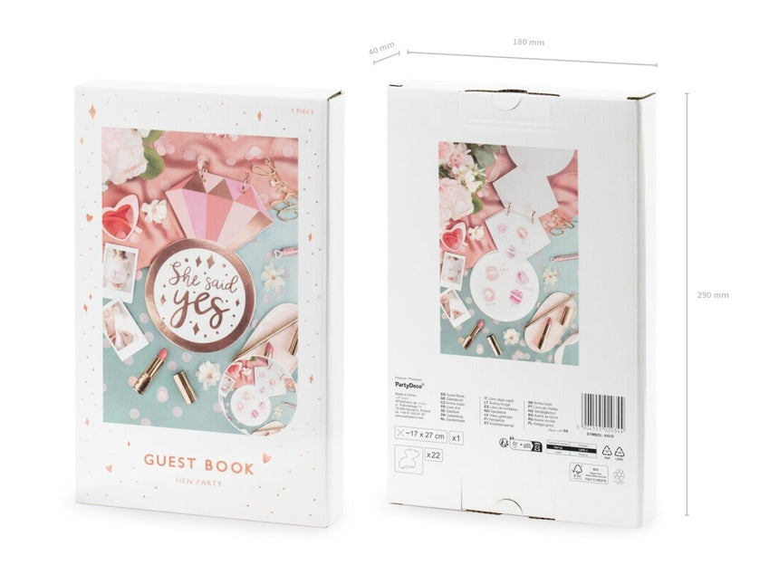 Gastenboek Ring 17x 27cm van Partydeco koop je bij Partywinkel