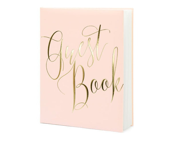 Libro Degli Ospiti In Iuta Naturale – 64 Pagine, 16,5 X 24 Cm, Con Cuori In Legno Bianco