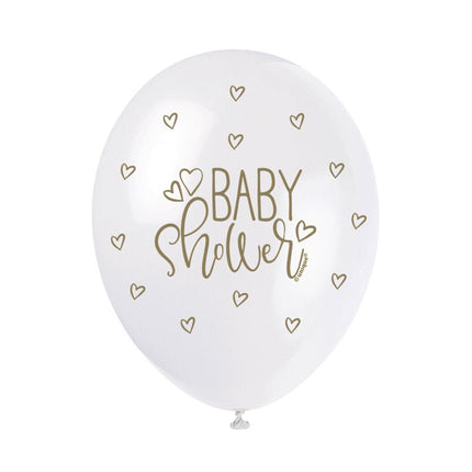 Geboorte Ballonnen Baby Shower 30cm 5st van Unique koop je bij Partywinkel