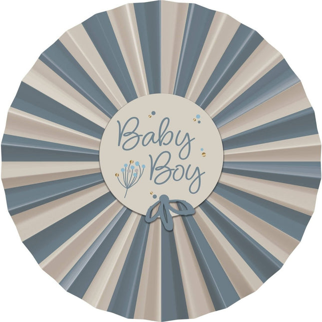 Geboorte Papieren Waaiers Babyboy 3st van Folat koop je bij Partywinkel