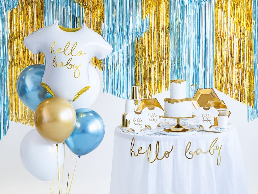 Geboorteslinger Hello Baby Goud 70cm van Partydeco koop je bij Partywinkel