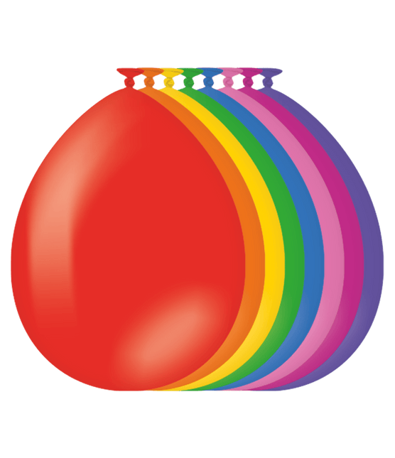 Gekleurde Ballonnen 30cm 25st - Partywinkel - 8716764242885