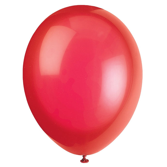 Gekleurde Ballonnen Assorti 30cm 10st van Unique koop je bij Partywinkel