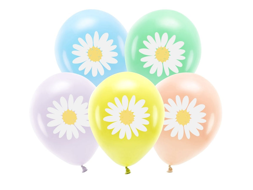 Gekleurde Ballonnen Pastel 30cm 5st van Partydeco koop je bij Partywinkel