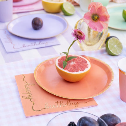 Gekleurde Bekers 220ml 6st van Partydeco koop je bij Partywinkel