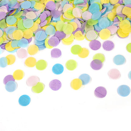 Gekleurde Confetti Kanon Pastel 60cm van Riethmueller koop je bij Partywinkel