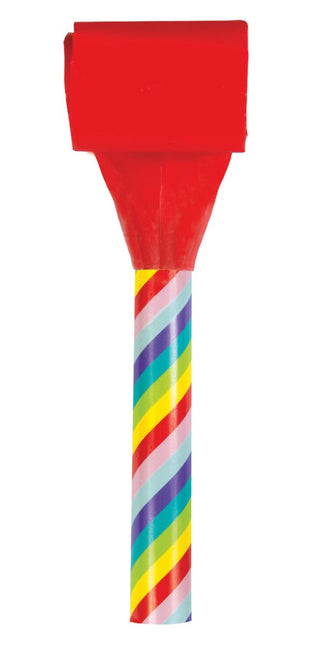 Gekleurde Feesttoeters 8st van Unique koop je bij Partywinkel